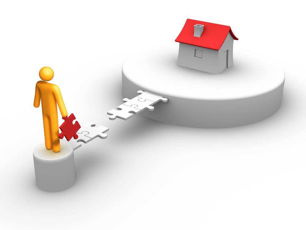 human and house 3d render
